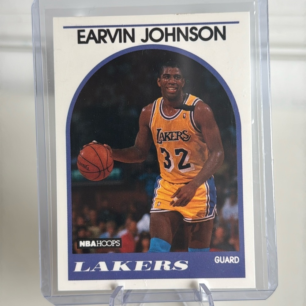1989 Magic (Ervin) Johnson NBA Hoops Card